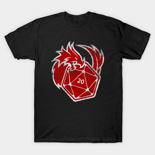 d20 Dragon Dice T-Shirt by BeerYeast